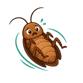 Cartoon cockroach illustration